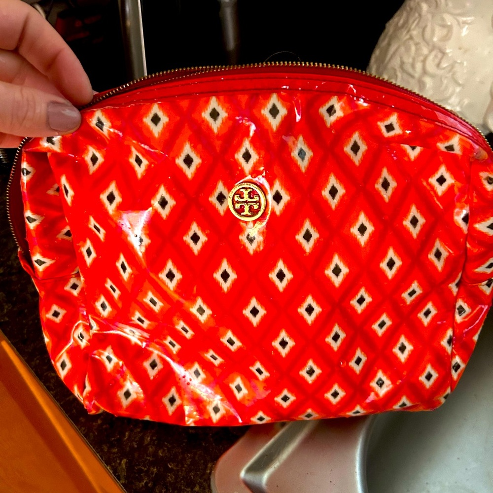 Tory Burch big makeup bag